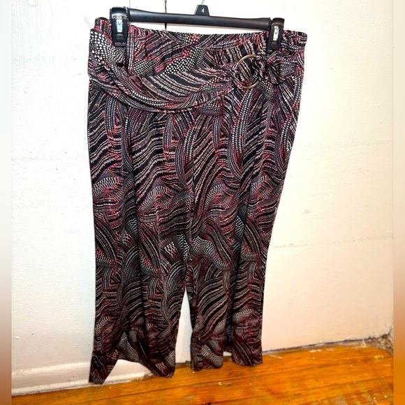 Robert Louis Wide Leg Printed Pants - Picture 1 of 9